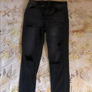 high rise black jeans